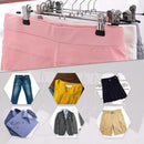 10pcs Stainless Steel Trousers Rack Clip Anti-Slip Clothespin Pants Clamp
