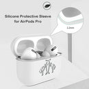 For AirPods Pro Headset Silicone Charging Case Protective Cover with Carabiner