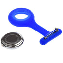 Nurses Brooch Silicone Rubber Tunic Fob Watch Blue