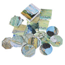 45 pcs meet van gogh reproduce classic decorative stickers adhesive stickers D3C