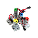 AC12-500V Voltmeter 22 MM Square Panel Digital LED Voltage Meter Indicate Light