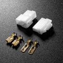 5pcs T-Type 2 Pin DC Power Connector Plug for VHF/UHF Yaesu Radio Cable
