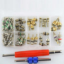 102pcs Car R12&R134 A/C System Air Conditioner Schrader Valve Core Tool Kit