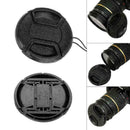 Universal 77mm Front Lens Cap Hood Cover Center Snap Camera SLR For DSLR X0 T9H6
