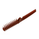 Plastic Double Head Teeth Folding Pocket Comb Brush Brown