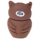 8GB Owl Shape USB 2.0 Memory Stick - Brown