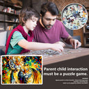 1000pcs DIY Oil Painting Tiger Puzzle Educational Assembling Jigsaw Toys A