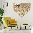 Wooden Calendar Pendants Photo Frame Home Hanging Ornaments Bedroom Decor