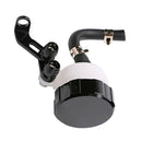 1pair Black Oil Cylinder Tank Fluid Cup Reservoir Brake Clutch for Motorbike