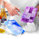 Silicone Ice Cube Tray with Lid 15 Cubes Storing Freezing block Food,Ice Mould