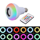 Wireless Bluetooth Speaker Bulb E27 LED Music Player Audio Light Lamp + Remote
