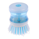 Kitchen Washing Utensils Pot Dish Brush With Washing Up Liquid Soap Dispenser3C