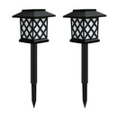 2pieces lawn lamp garden pathway lamp outdoor waterproof park garden lawn path