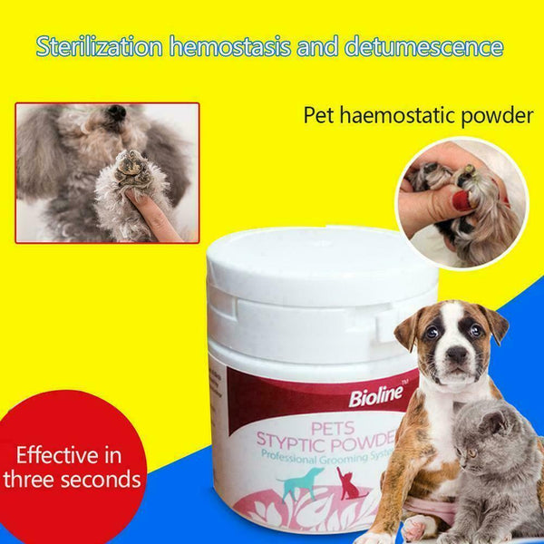 Pet Wound Hemostatic Anti-Inflammatory Pain Powder Nail Universal Polish Y9W3