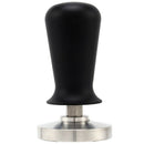 51mm Black Espresso Tamper with Stainless Steel Calibration Barista Flat Co E1Y6