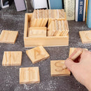 Wood Alphabet Tracing Puzzle Wood Cards Blocks Capital Letter Recognition 3+