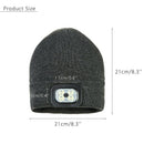 Led Stereo Bluetooth Hat Wireless Headset Knit Beanie Hat Battery Outdoor C