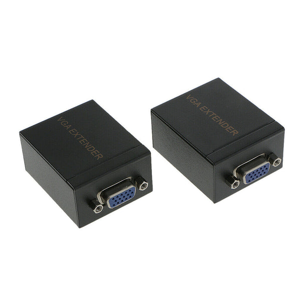 60mVGA Signal Extender Over CAT-5e/6 Cable Video Booster TransmitterReceiver