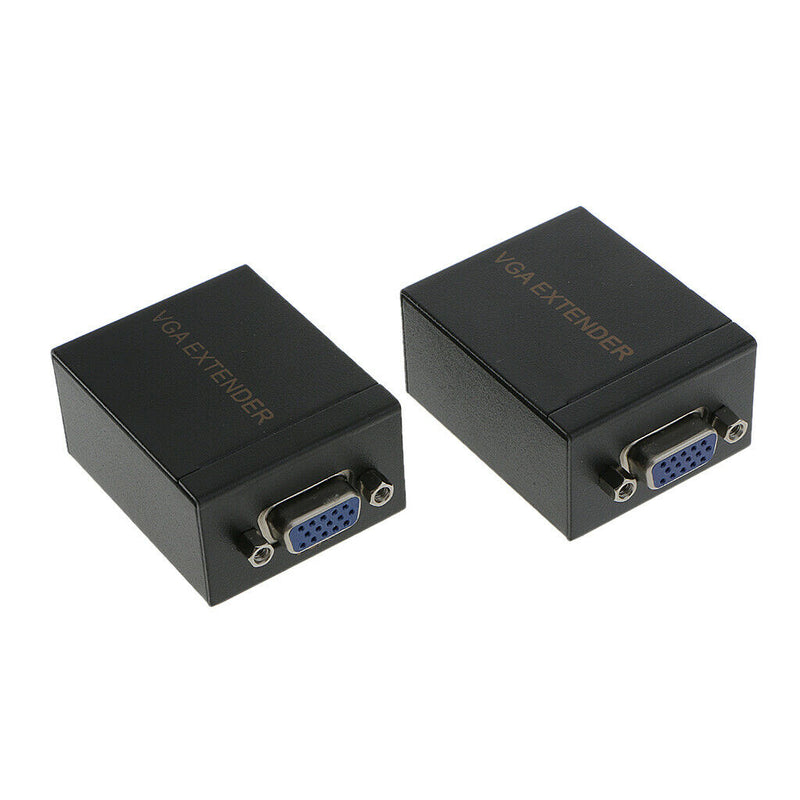 60mVGA Signal Extender Over CAT-5e/6 Cable Video Booster TransmitterReceiver