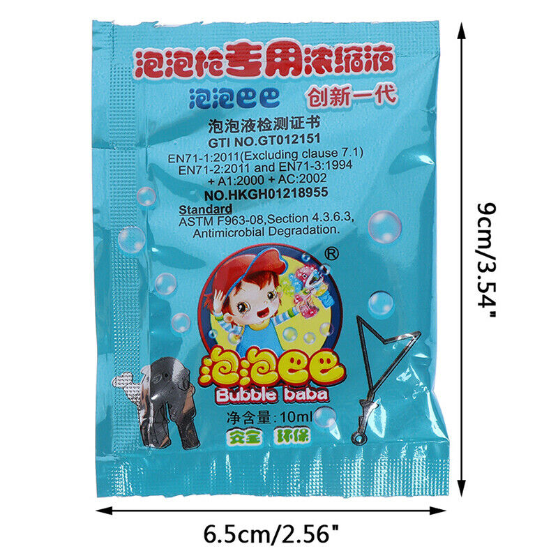 5x Bubble concentrate Liquid  Bubble Refills Toys 10ml Bubbles  Soap Materia  3C