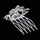Princess Crystal Crown Mini Hair Comb Tiara for Wedding Bridal Headpiece