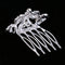 Princess Crystal Crown Mini Hair Comb Tiara for Wedding Bridal Headpiece