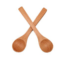 Wooden Round Bamboo Spoon Soup Tea Coffee Salt Spoon Jam Scoop DIY Kitchen To Kw