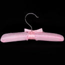 5 x Satin Padded Children Clothes Hook Hangers (Pink) R7N4
