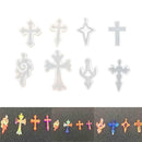 8pcs Clear Cross Silicone Mould DIY Molds Decorating Pendant Jewelry Making