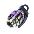 4pcs Rainbow Color Car Tire Aluminum Dust Caps Covers for Schrader Valves A