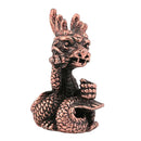 2Pcs Copper Chinese Twelve Zodiac Incense Stick Stand Burner Snakes &Dragon