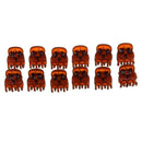 12 Pcs Spring Joint Plastic Mini Hair Clamps Clips for Lady N8Z4