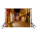 Christmas Street Photography Background Cloth Backdrop Photographic Props