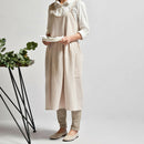 Medieval Washed Cotton Linen Kitchen Apron for Cooking Baking Flower Shop R
