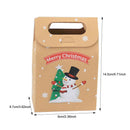 24pcs/set Gift Wrapping Bags Craft Paper Reusable Christmas Party Handheld