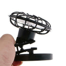 Portable Mini Solar Clip-On Cap Cooling Fan for Outdoor Travel Camping Fishing