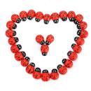 100Pcs Mini Ladybird Wooden Multi-Color Ladybugs Micro Landscape Decor Mixed