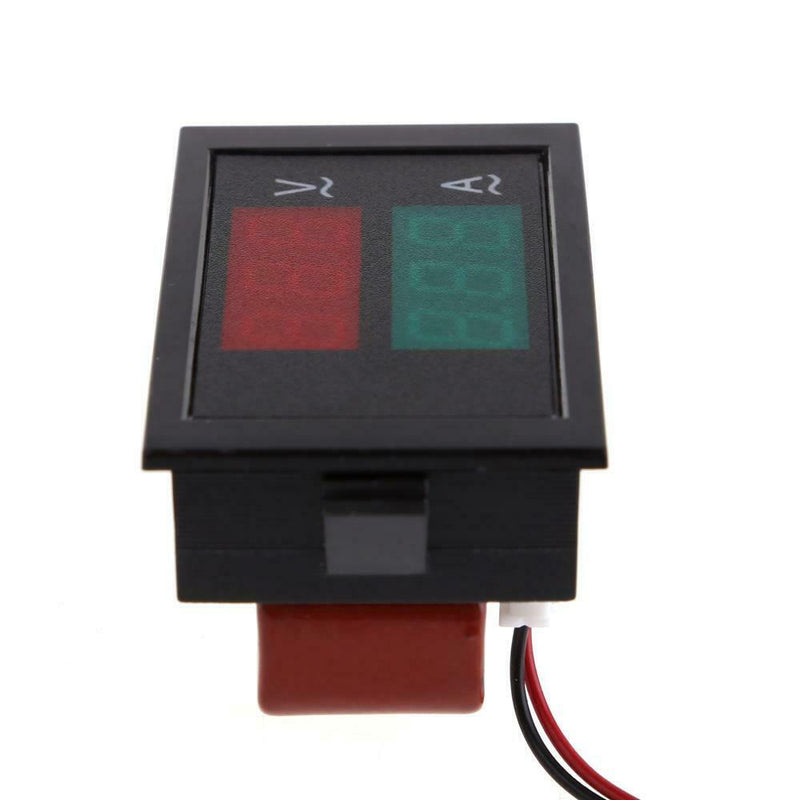 AC80-300V 100A Display LED Digital Voltmeter Ammeter Volt Amp Panel Black