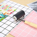 Hard Rubber Roller Wooden Handle Printing Ink Brayer Artists Art Tool (M) A
