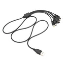 5 in 1 USB Charging Cable Gaming Accessories Fit for Nintend NEW 3DS XL NDSLite