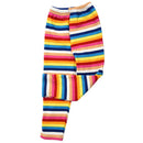 Baby Girls Winter Fleece Warm Rainbow Leggings Child Pants Size 110(For Age M8Y4