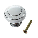 1 x Ceramic Door/Wardrobe/Cabinet/Cupboard Knob Handle Drawer White D5Q9