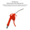 12pcs Air Blow Gun Red Plastic Handle Angled Bent Nozzle Air Duster Bl QNA