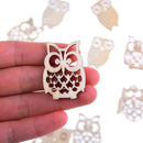 Sewing scrapbooking accessories mix natural owl shape wooden crafts handmade â„–[