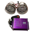 Waterproof Motorcycle Stereo Speakers Audio Sound System for ATV UTV and All 12
