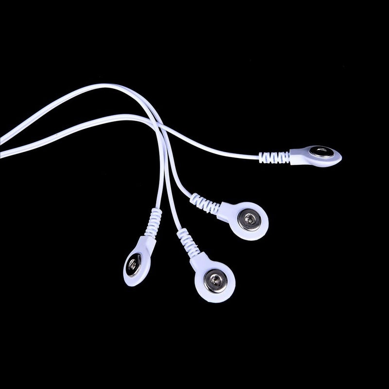 2.5mm 4 Button 2 In 1 Electrode Lead Wires Connecte Cables for  Machine D Kw