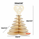 Heart Wedding Chocolate Display Stan Rustic Wedding Love Decor Wood WeddingB Ew