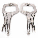 Alloy Steel C Clamp Vise Grip Locking Welding Quick Pliers Wood Tenon Locator 3C