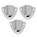 3x Stainless Steel Midget Clam Shell Wire Cable Vent Cover For Boat Yacht