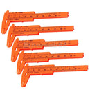5pcs 80mm Vernier Calipers for Pocket Measurement Tool Caliper Sliding Gauge